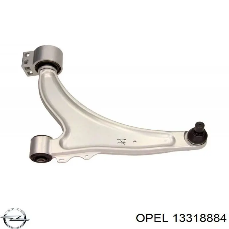 13318884 Opel рычаг передней подвески нижний левый