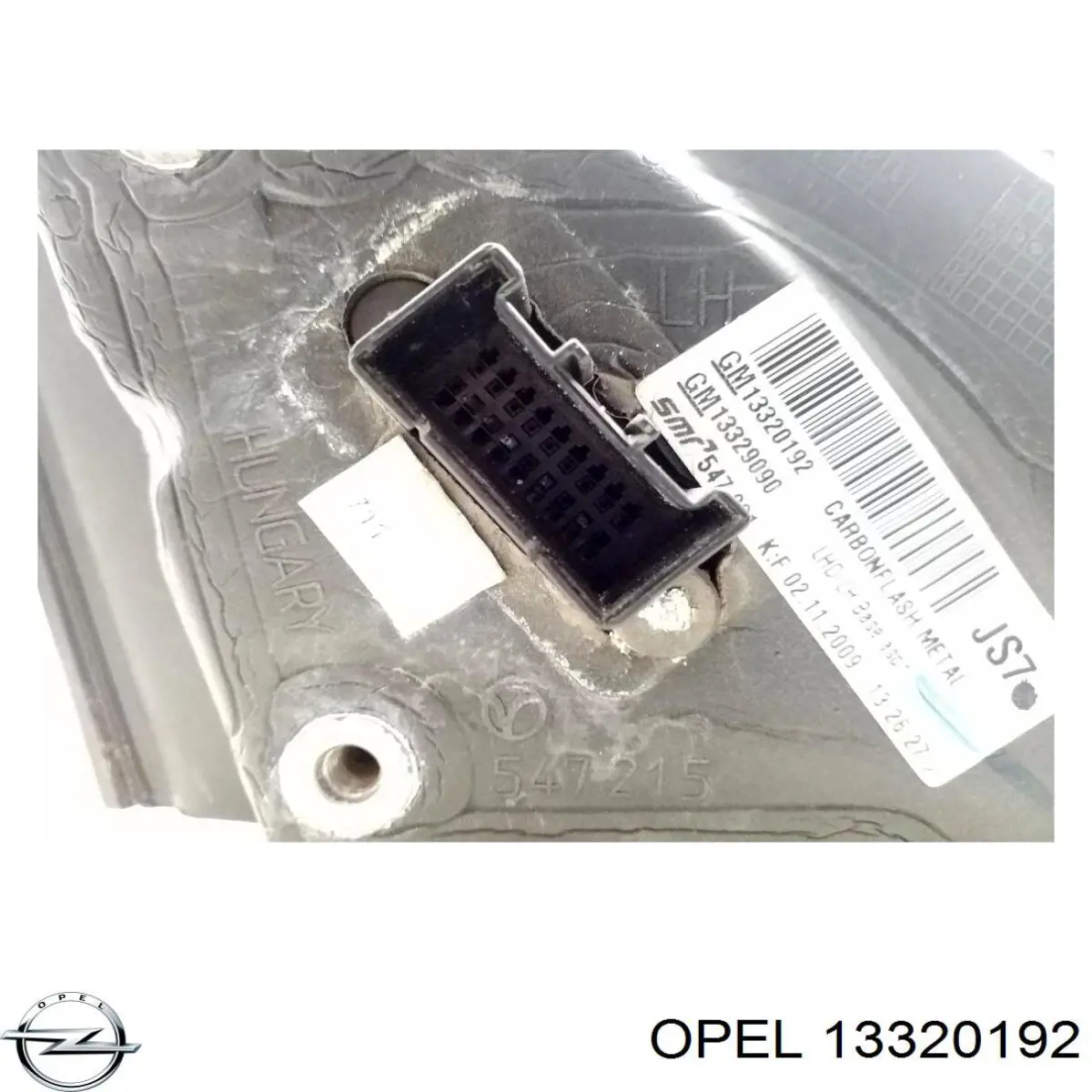 Зеркало левое Opel 13320192