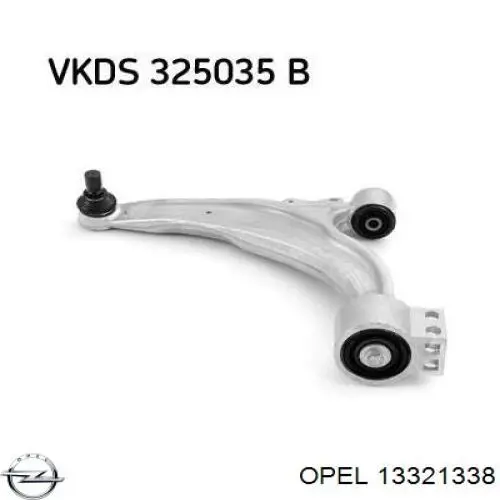 Левый рычаг передней нижней подвески Opel 13321338 цена, от 63.88 USD
