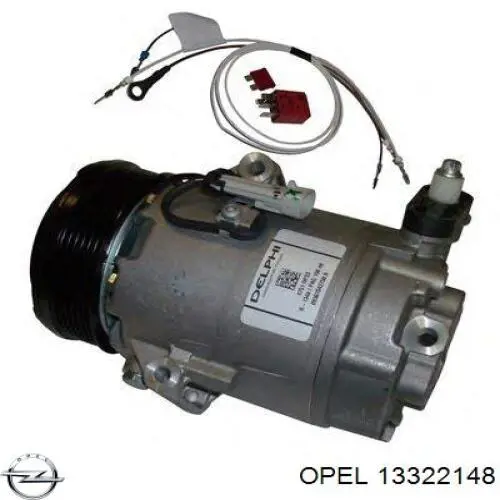 Купить 13322148 Opel Компрессор климатической установки