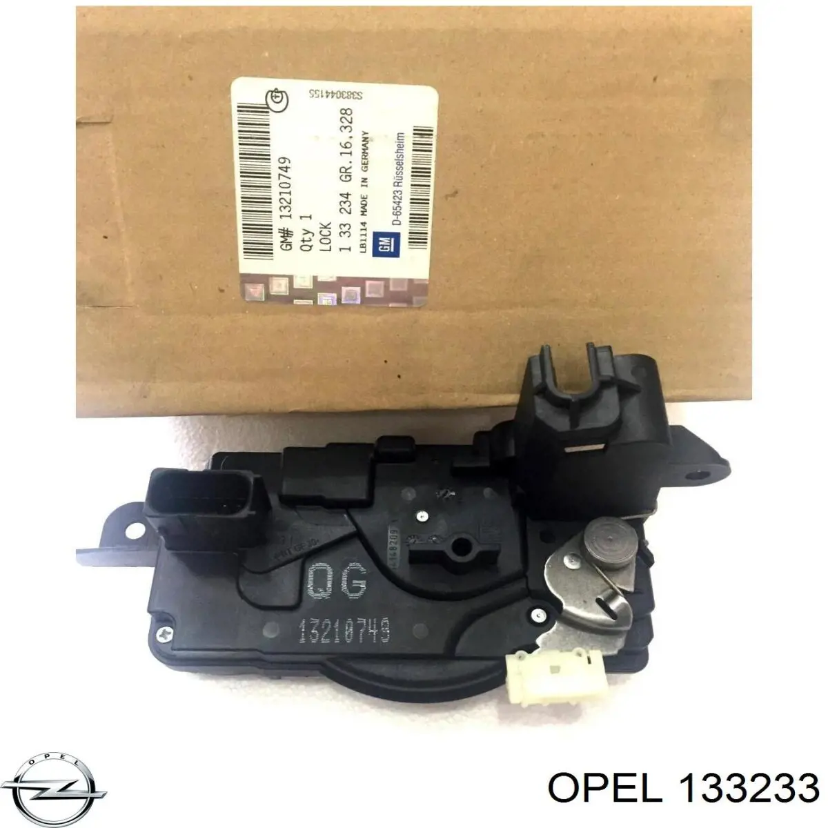 133233 Opel fecho da porta dianteira esquerda