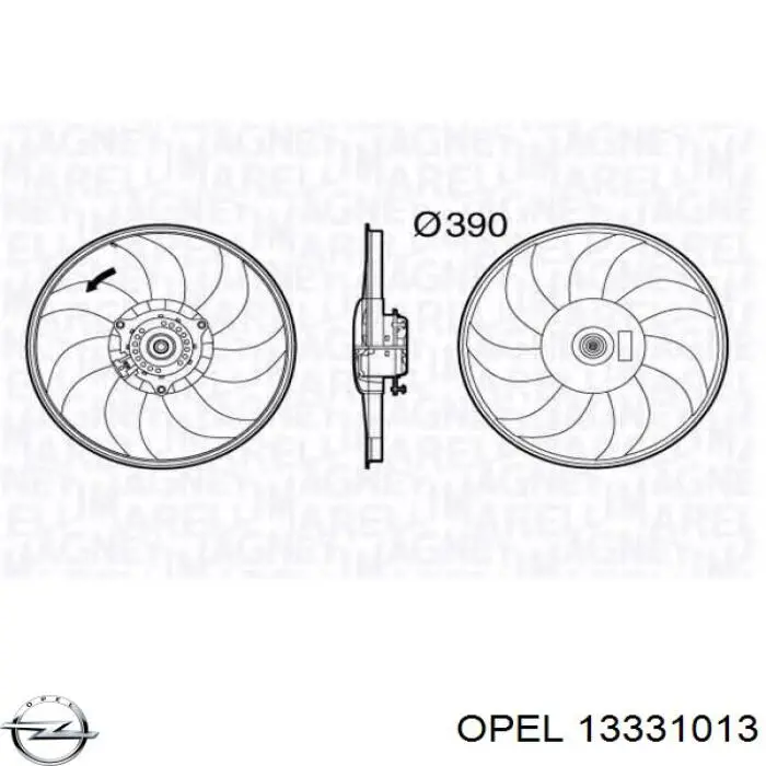 Электровентилятор охлаждения в сборе Mahle Original CFF231000P цена, от 106.15 USD