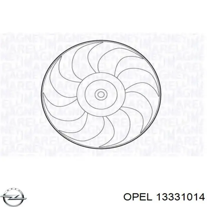 Электровентилятор охлаждения в сборе Mahle Original CFF232000P цена, от 69.25 USD