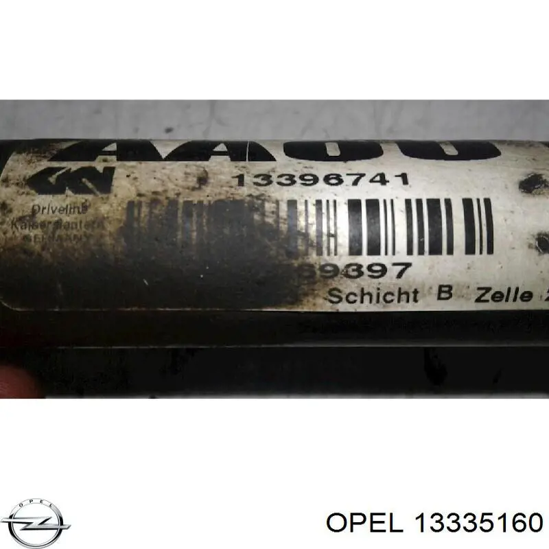 Купить 13335160 Opel Вал приводной правый