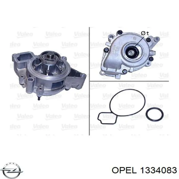 Помпа охлаждения Opel 1334083 цена, от 45.27 USD