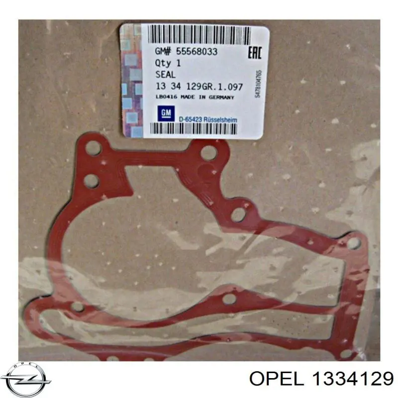 Прокладка водяной помпы Opel 1334129