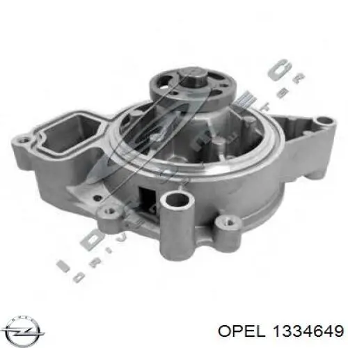 Помпа охлаждения Opel 1334649 цена, от 49.11 USD