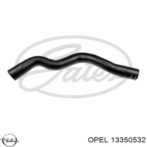 13350532 Opel шланг (патрубок радиатора охлаждения верхний)