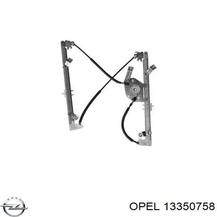 13350758 Opel механизм стеклоподъемника двери передней левой