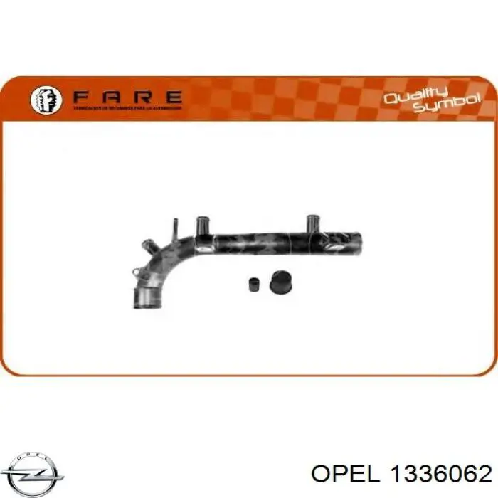 Патрубок системы охлаждения 1336062 Opel