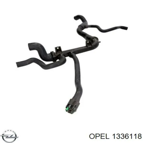 1336118 Opel mangueira (cano derivado inferior do radiador de esfriamento)