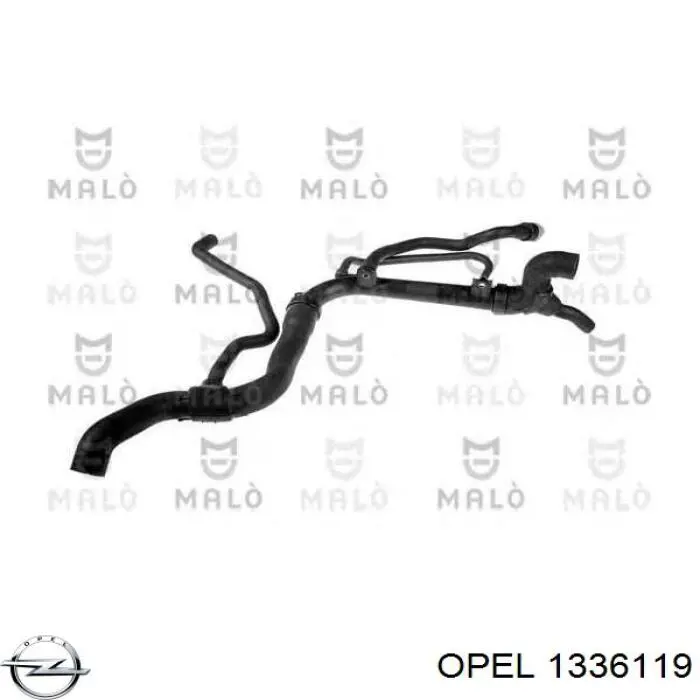 Шланг радиатора, нижний Opel 1336119 цена, от 76.72 USD