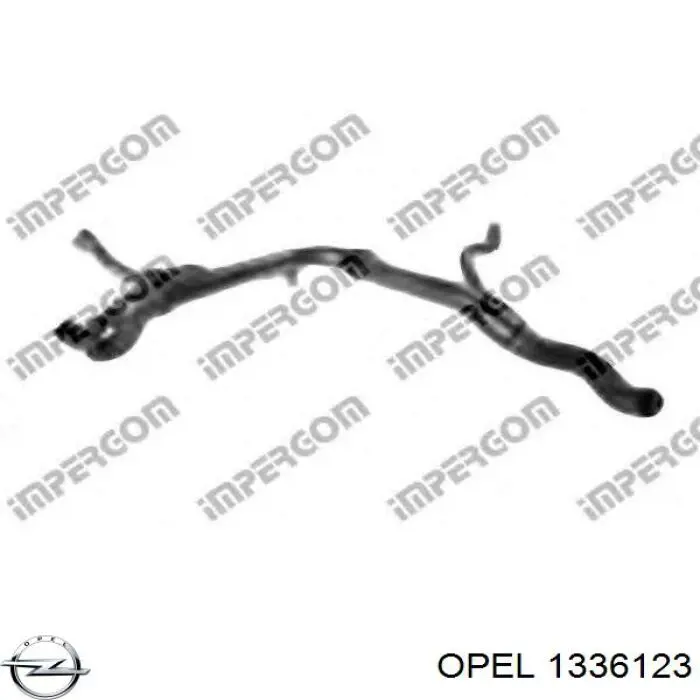 13 36 123 Opel шланг (патрубок радиатора охлаждения нижний)