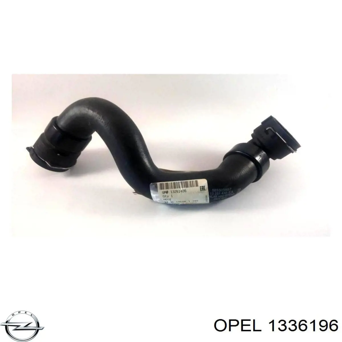 1336196 Opel mangueira (cano derivado inferior do radiador de esfriamento)