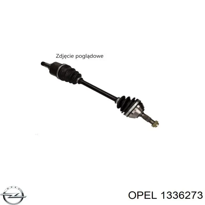 1336273 Opel шланг (патрубок радиатора охлаждения верхний)