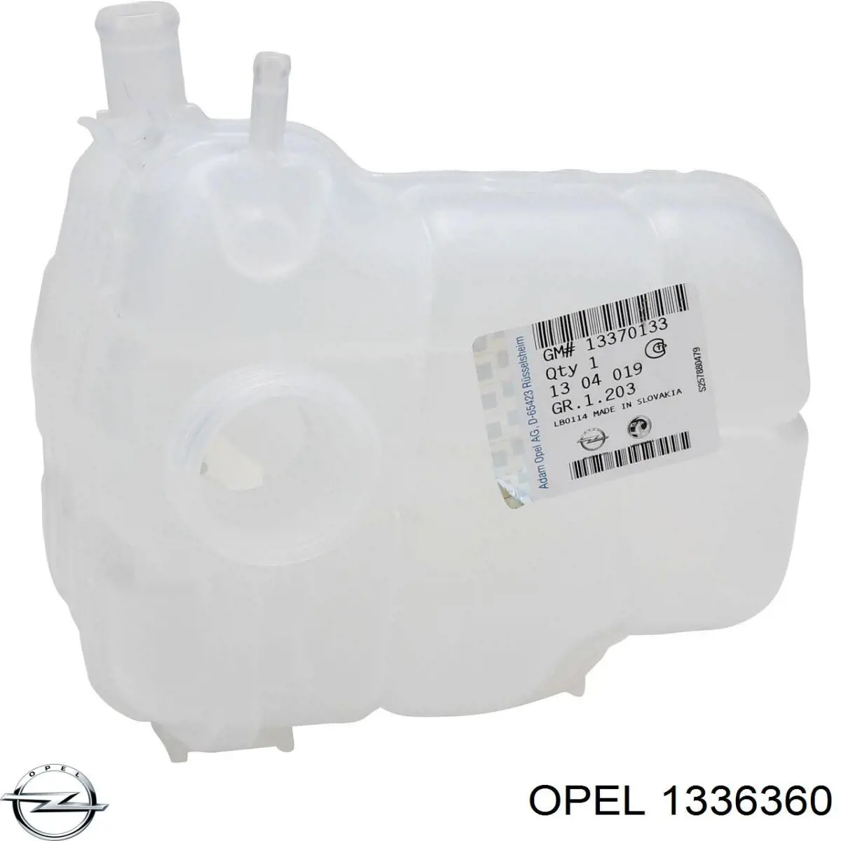 Купить 1336360 Opel Шланг расширительного бачка верхний