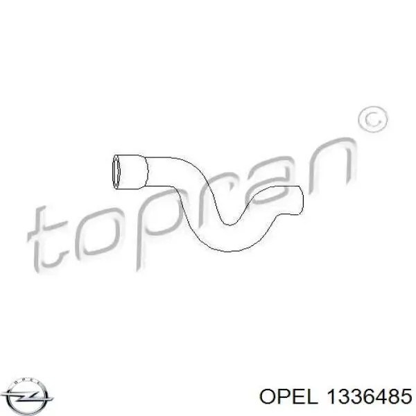 1336485 Opel Шланг системы охлаждения