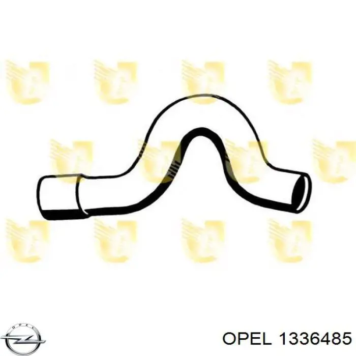 Патрубок радиатора 1336485 Opel