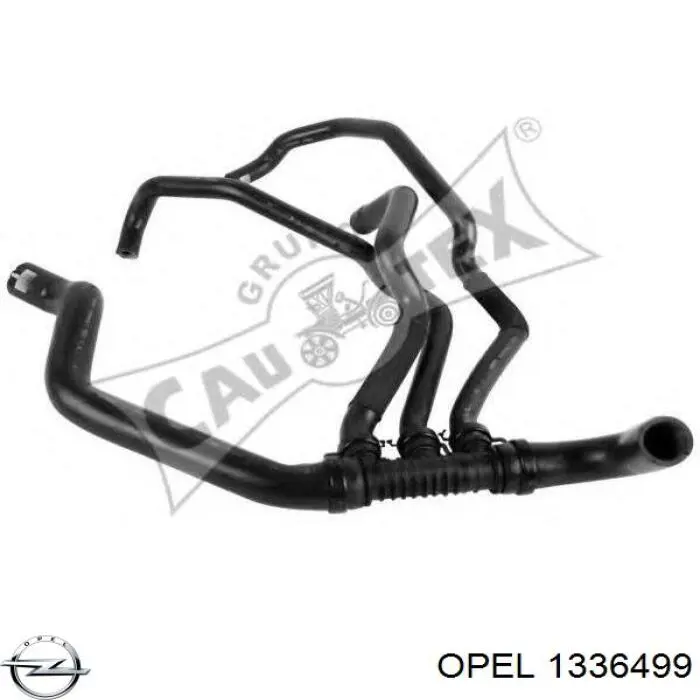 Патрубок радиатора 1336499 Opel