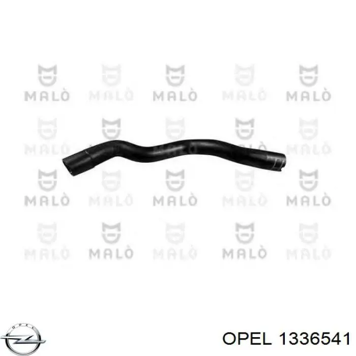 1336541 Opel шланг (патрубок радиатора охлаждения верхний)