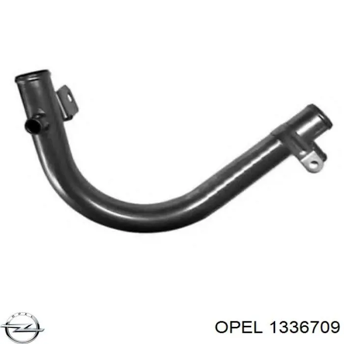 1336709 Opel фланец системы охлаждения (тройник)