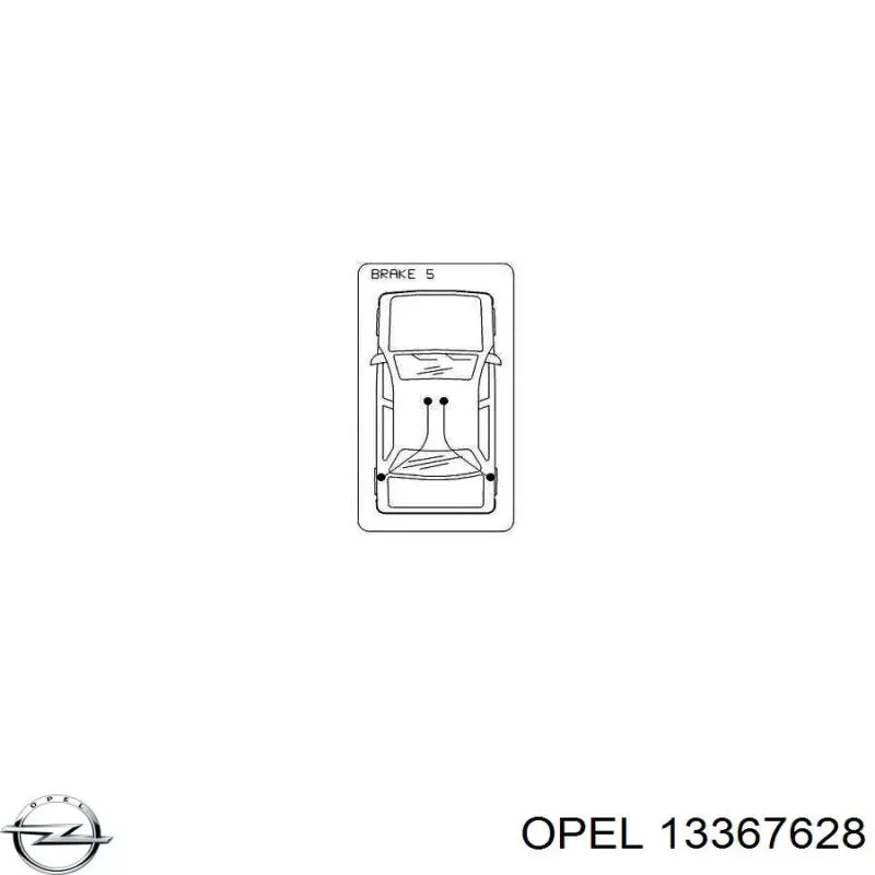 Трос стояночного тормоза задний правый Opel 13367628 цена, от 24.21 USD