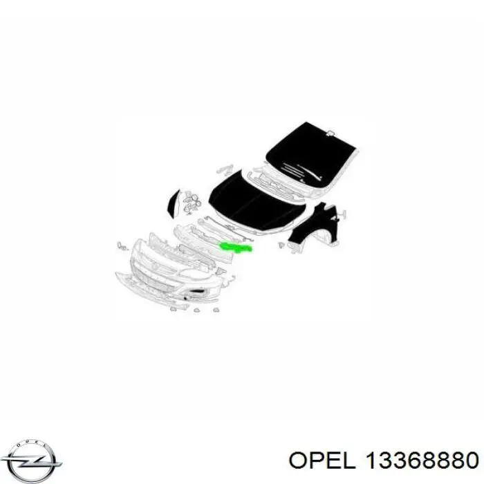 Купить 13368880 Opel Крепление бампера