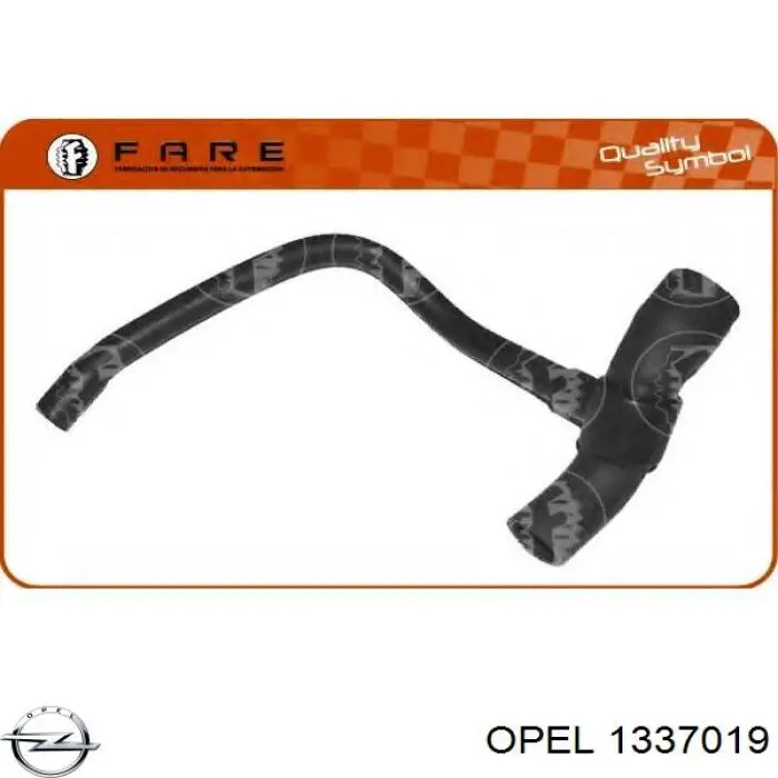 1337019 Opel шланг (патрубок водяного насоса нагнетательный)