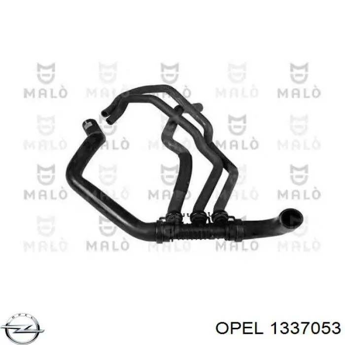 Патрубок радиатора 1337053 Opel