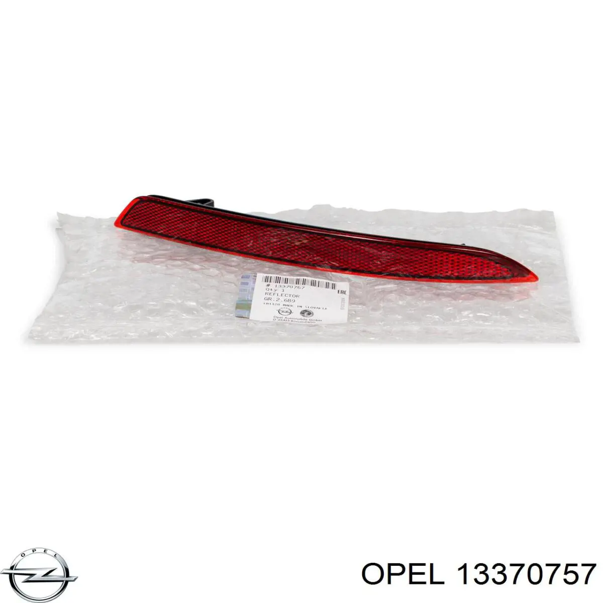 13370757 Opel Правый катафот бампера