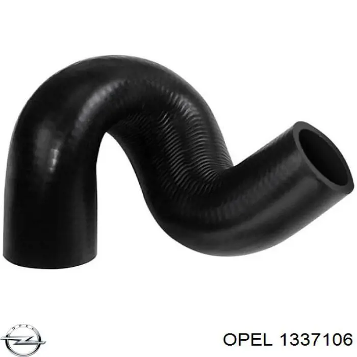 1337106 Opel шланг (патрубок радиатора охлаждения верхний)