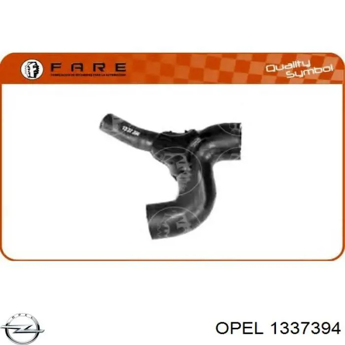 1337394 Opel шланг (патрубок системы охлаждения)