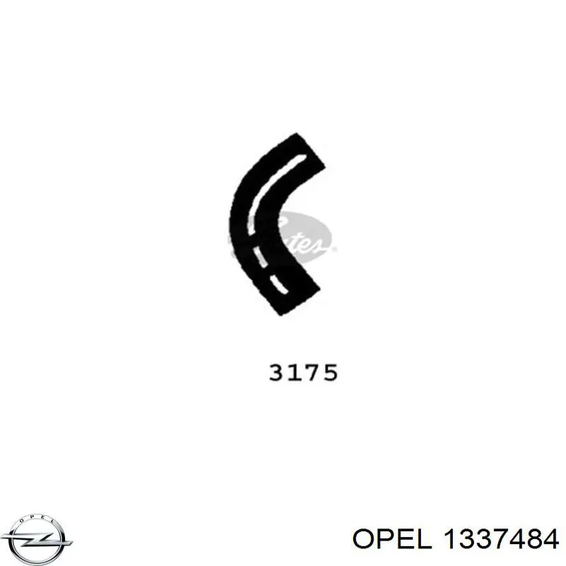 90573847 Opel Шланг системы охлаждения