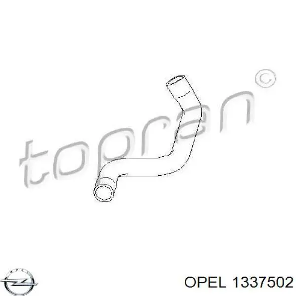 Шланг радиатора, нижний Opel 1337502 цена, от 6.35 USD
