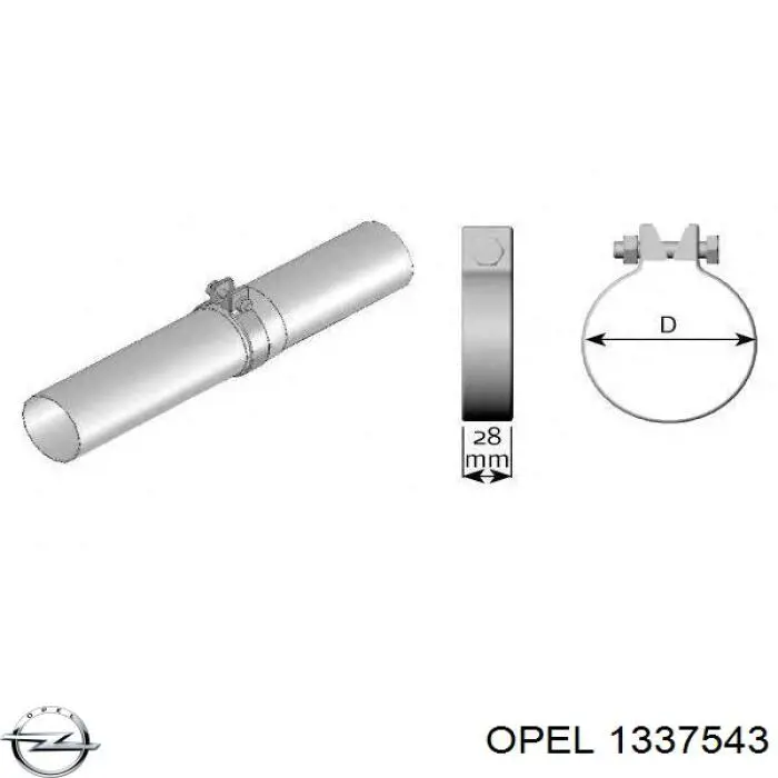 Нижний патрубок радиатора Opel 1337543
