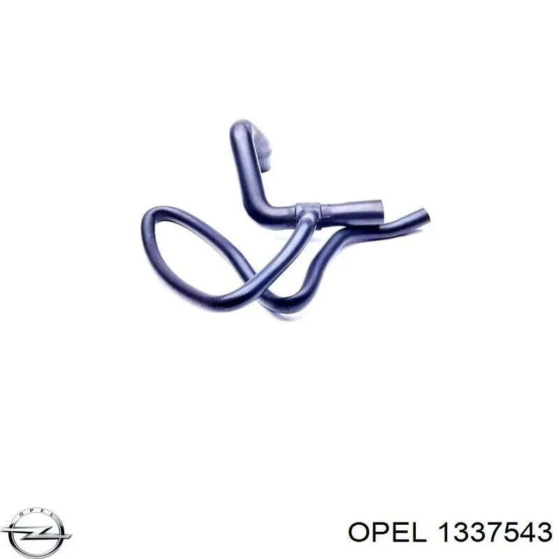 Нижний шлаг радиатора охлаждения 1337543 Opel