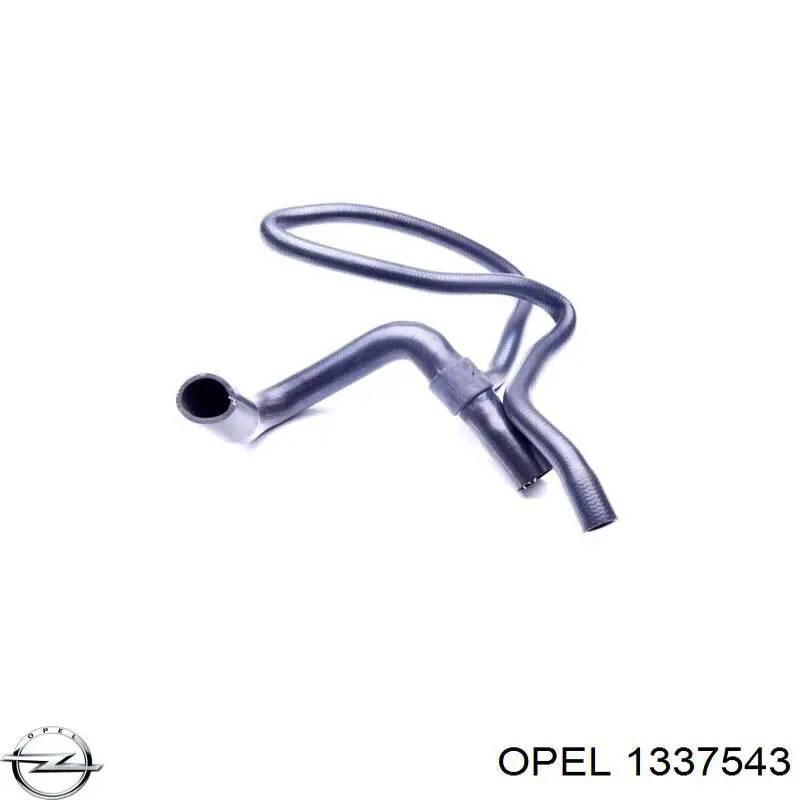1337543 Opel Патрубок радиатора охлаждения нижний