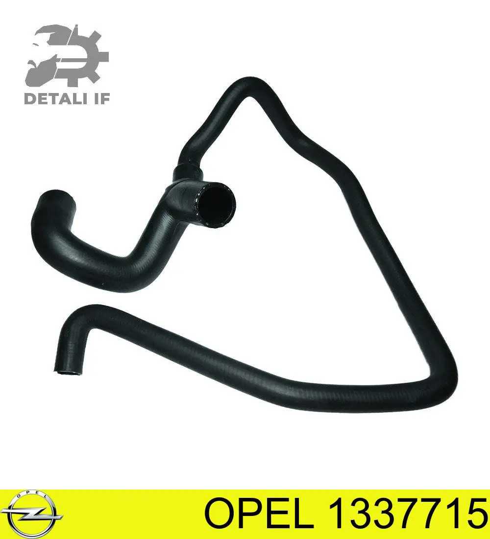 Шланг (патрубок) радиатора охлаждения нижний Opel 1337715