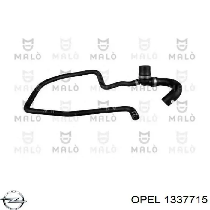 1337715 Opel Патрубок радиатора охлаждения нижний