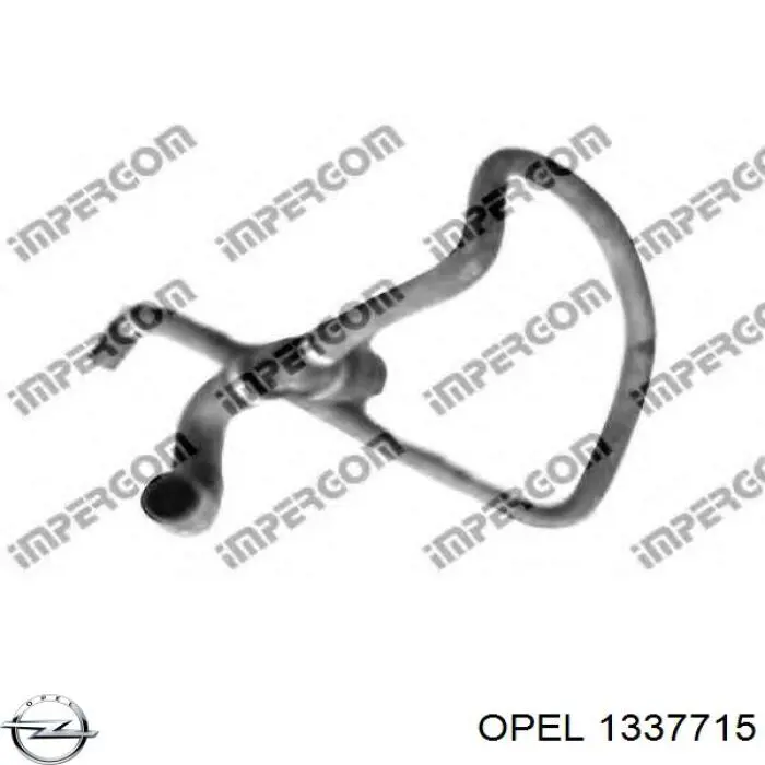 Шланг радиатора, нижний Opel 1337715 цена, от 30.93 USD