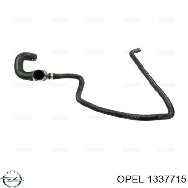 Нижний шлаг радиатора охлаждения 1337715 Opel