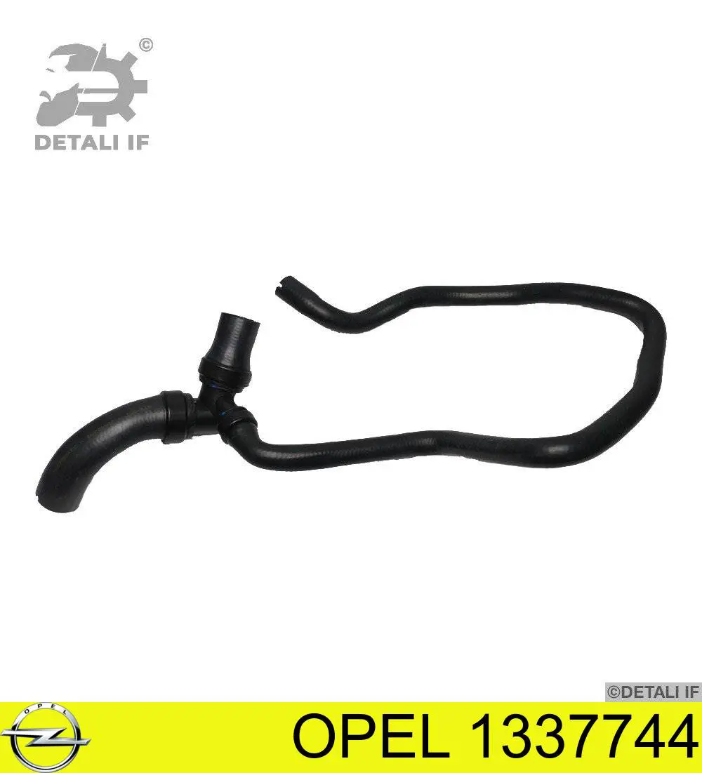 1337744 Opel шланг (патрубок радиатора охлаждения нижний)