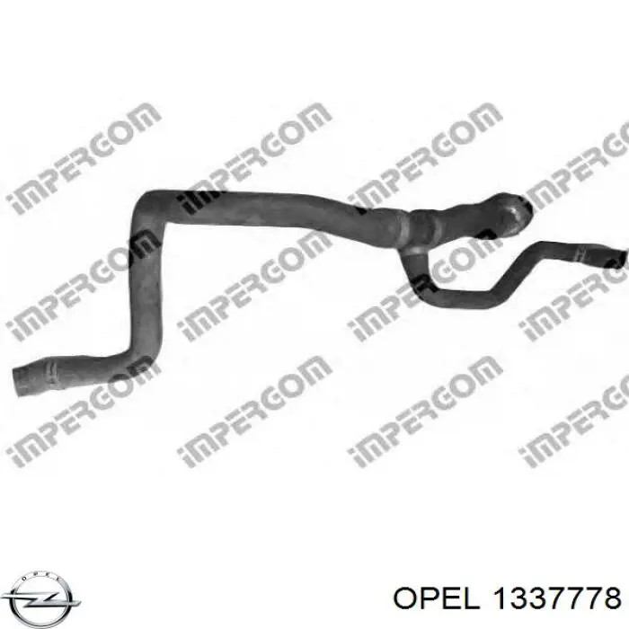 Шланг радиатора, нижний Opel 1337778 цена, от 23.37 USD