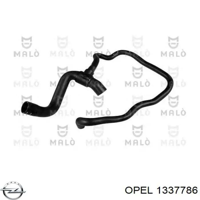 Купить 1337786 Opel Шланг радиатора охлаждения нижний