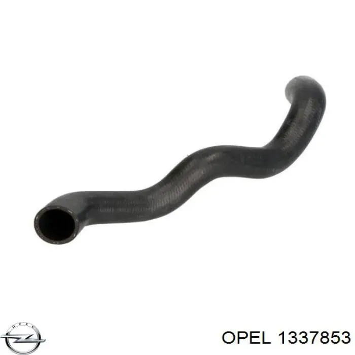 1337853 Opel шланг (патрубок радиатора охлаждения верхний)
