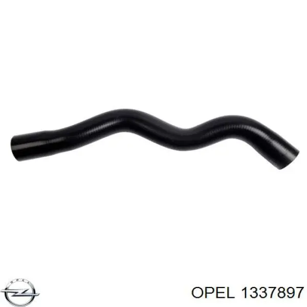 1337897 Opel шланг (патрубок радиатора охлаждения верхний)