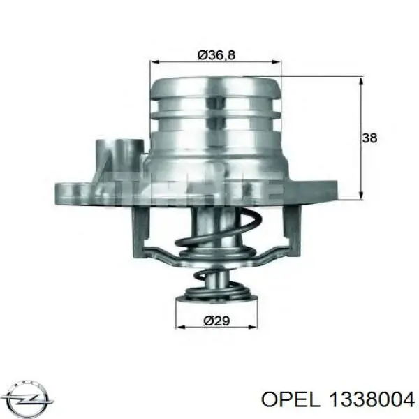 1338004 Opel термостат