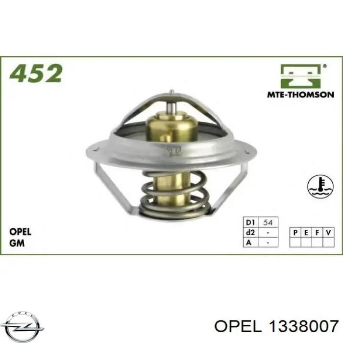 Термостат в корпусе Opel 1338007 цена, от 6.34 USD