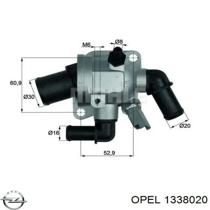 1338020 Opel термостат