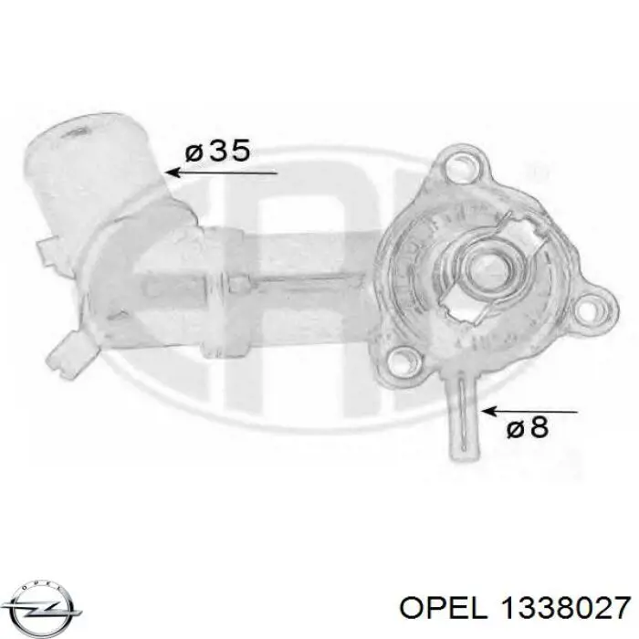 Купить 1338027 Opel Корпус термостата